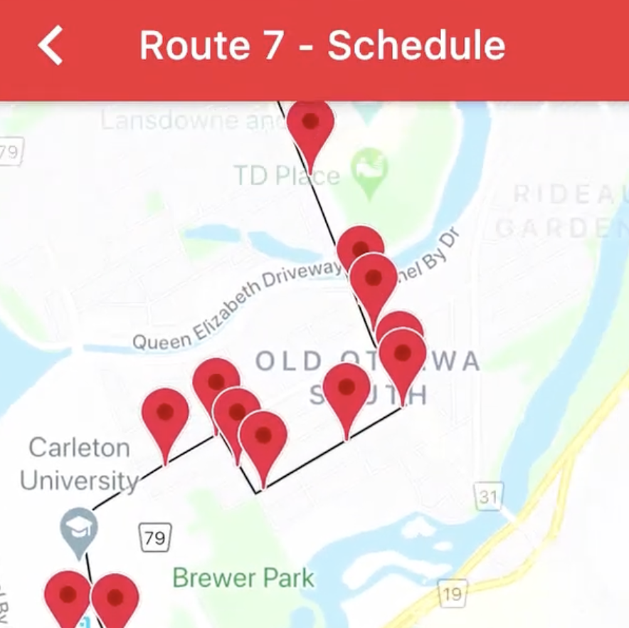 Ottawa Bus Tracker CS50