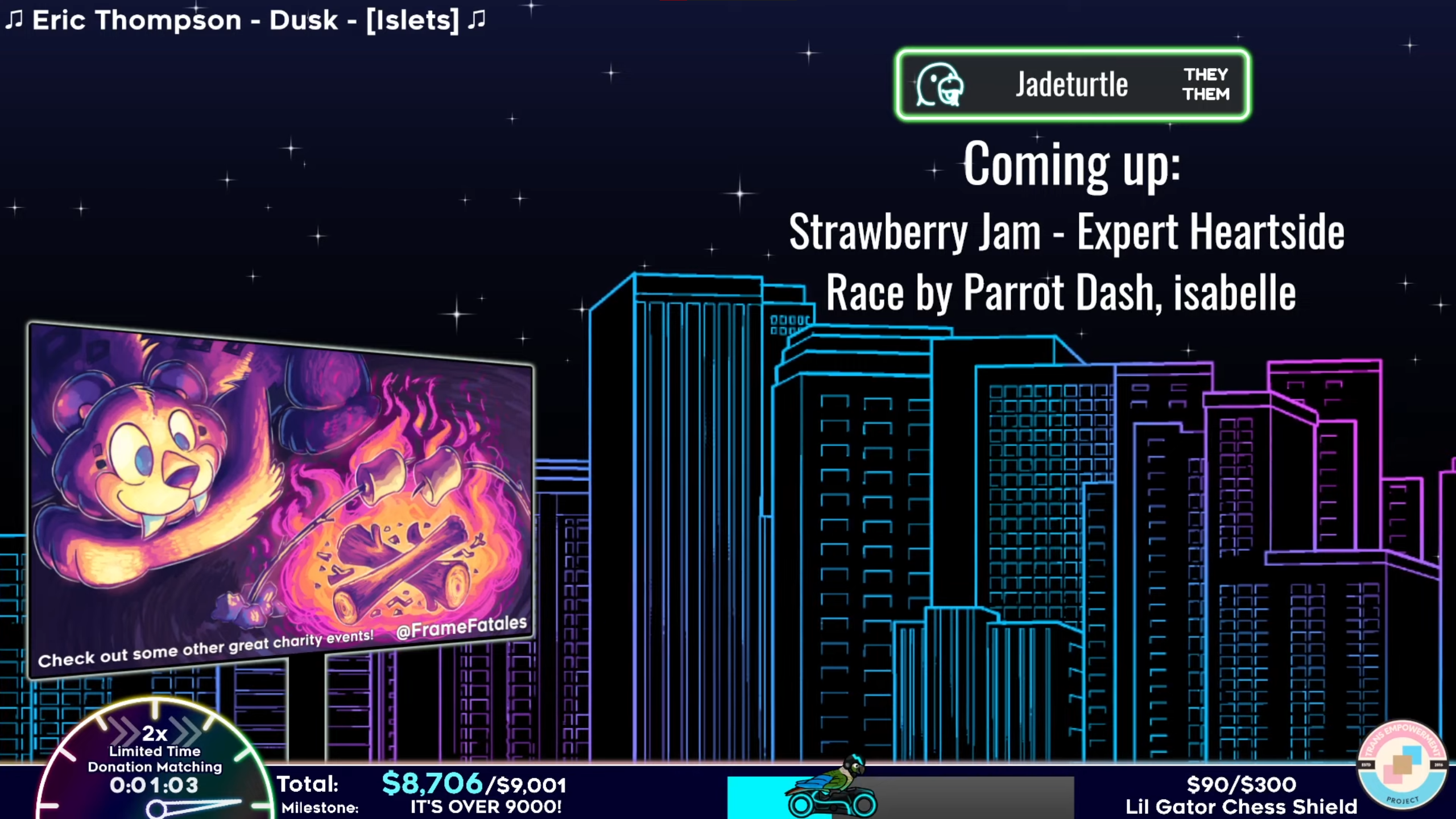 Screenshots of the content