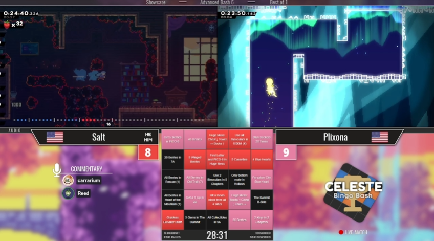Screenshots of the content
